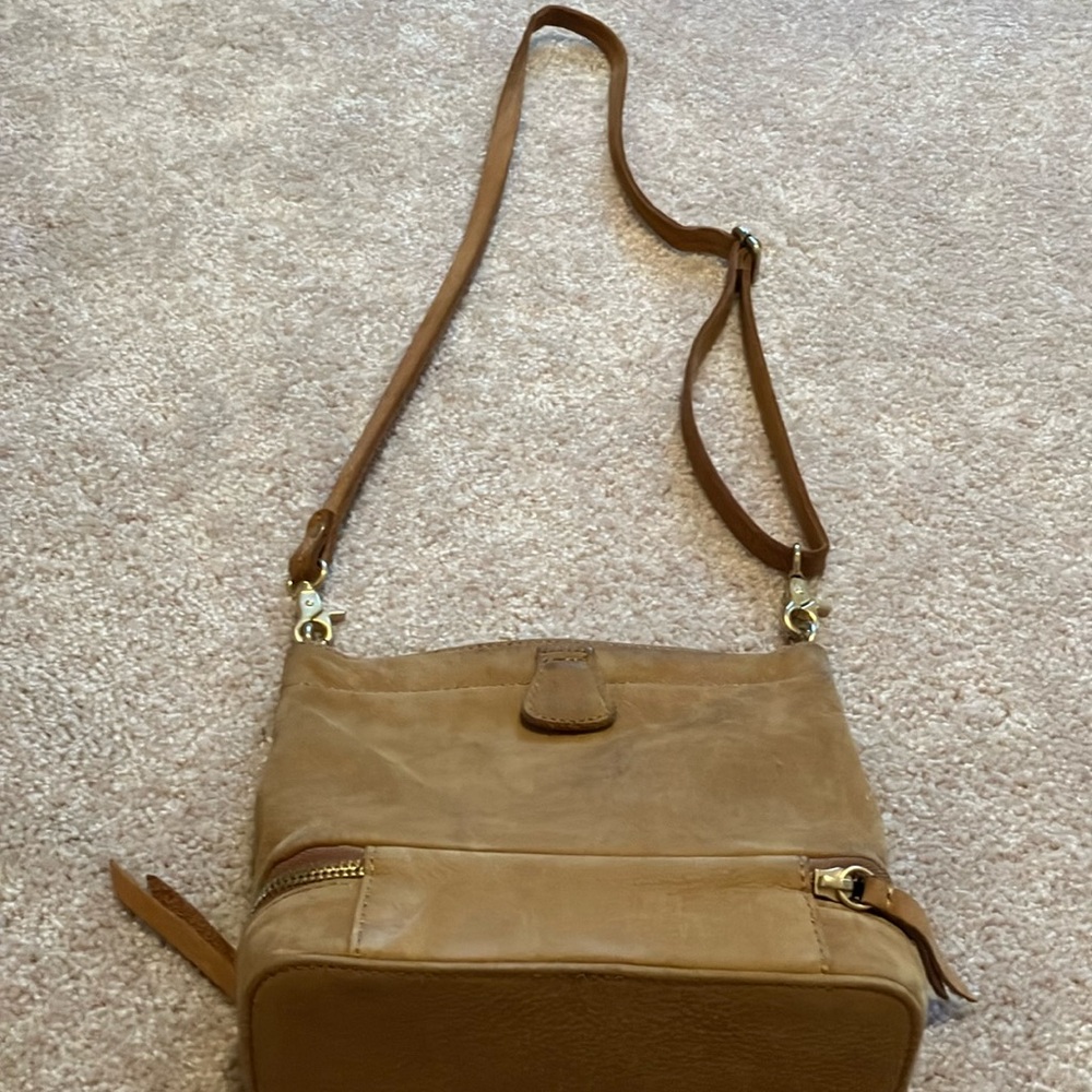 Anthropologie Miss Albright tan suede bag. Good condition